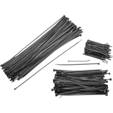 PARTS UNLIMITED Cable Tie - 4" - Black - 100-Pack 10-0008-100