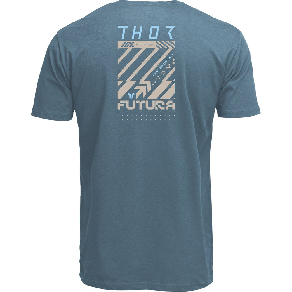 THOR Futura T-Shirt - Petrol Blue - Large 3030-25124