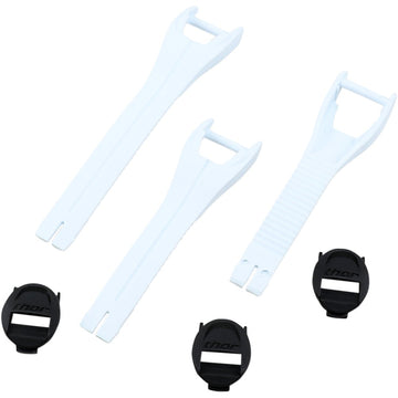 THOR Blitz XP MX Boot Straps - Youth - White - Size 1-7 3430-0876