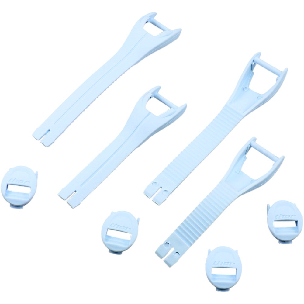 THOR Blitz XP MX Boot Straps - Women's - White - Size 9-10 3430-0875