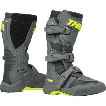 THOR Youth Blitz XR Boots - Gray/Charcoal - US 5 3411-0742