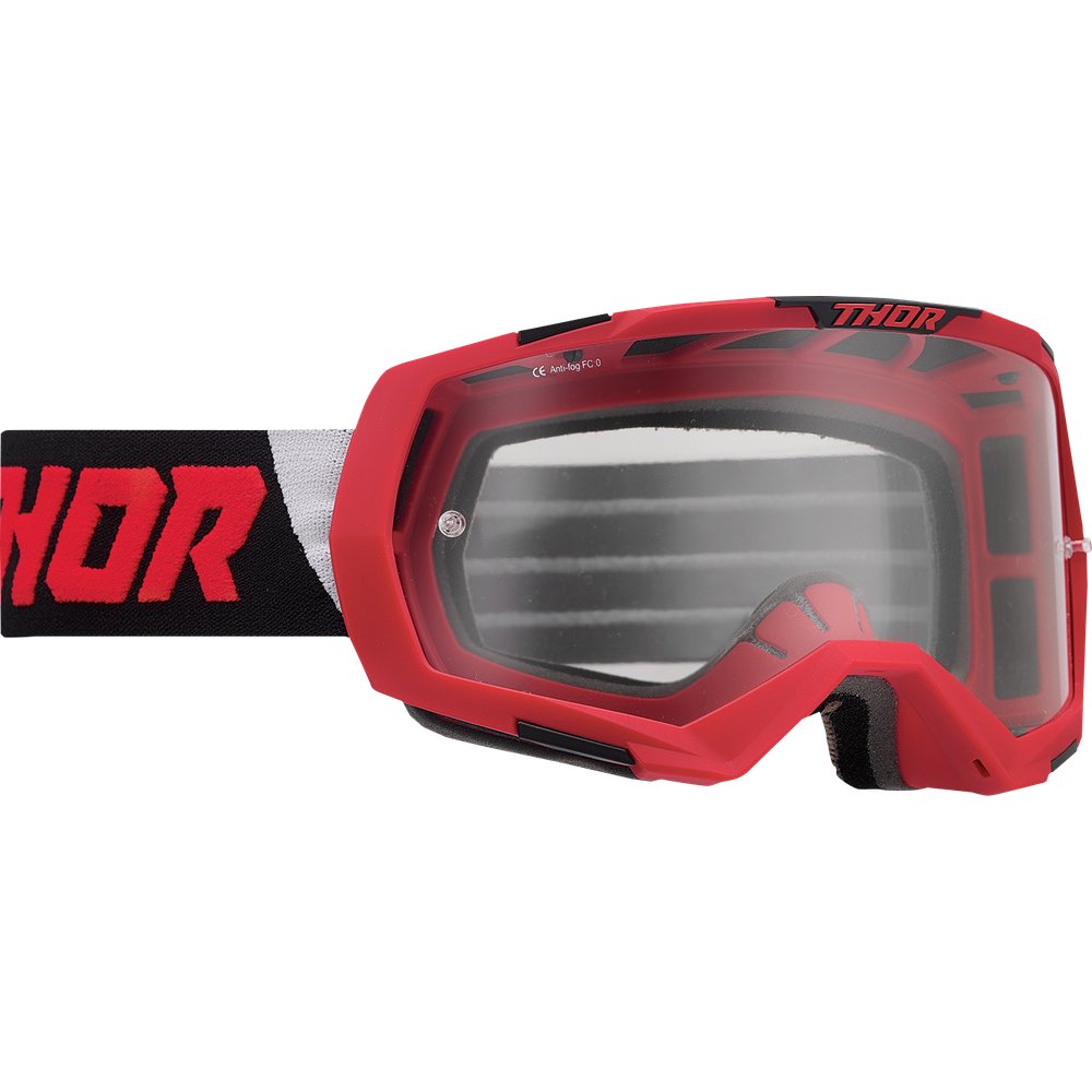 THOR Regiment Goggle - Red/Black - Clear Lens 2601-2800