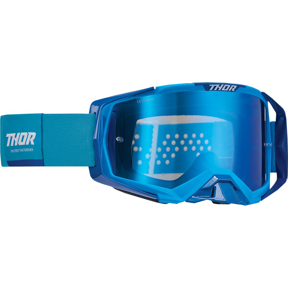 THOR Activate Goggle - Blue/White - Blue Mirror Lens 2601-2795