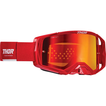 THOR Activate Goggle - Red/White - Iridium Mirror Lens 2601-2792