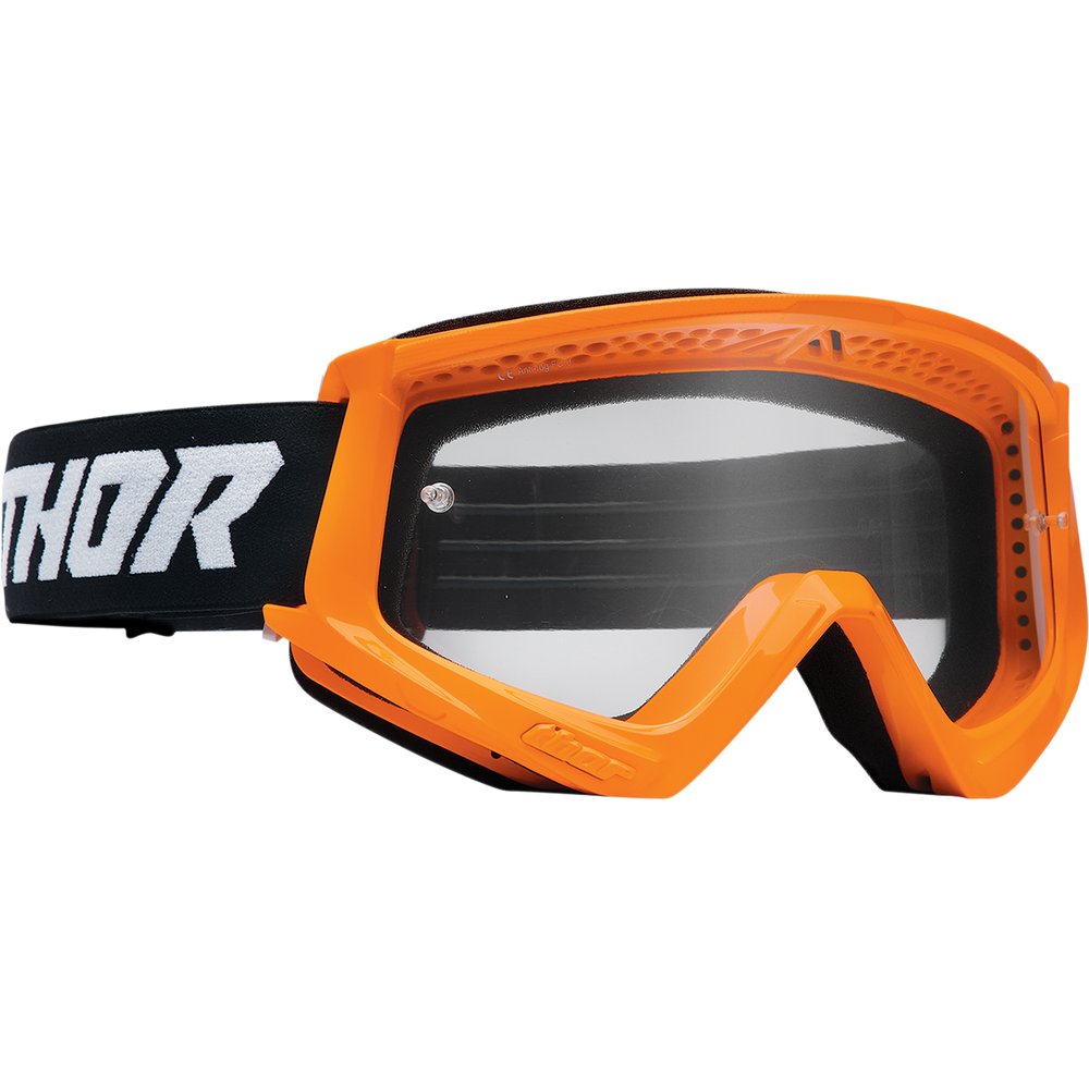 THOR Combat Goggle - Racer - Flo Orange/Black - Clear Lens 2601-2705