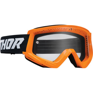 THOR Combat Goggle - Racer - Flo Orange/Black - Clear Lens 2601-2705