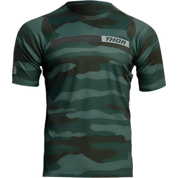 THOR Assist Short-Sleeve Jersey - Camo Green - Large 5020-0022