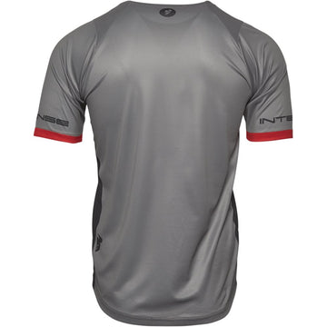 THOR Intense Team Short-Sleeve Jersey - Black/Heather Gray - Large 5120-0059