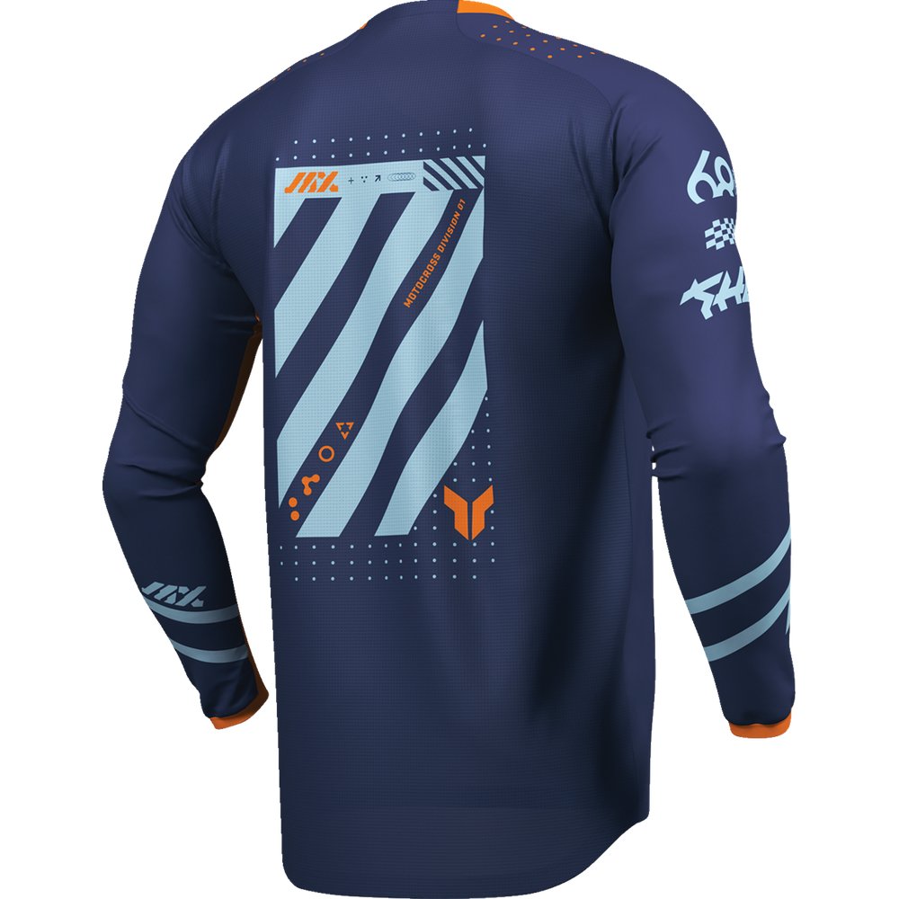 THOR 28103897Futura Jersey - Navy/Orange - 2XL 2910-8428