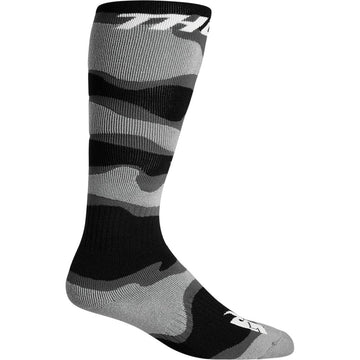 THOR Youth MX Camo Socks - Gray/White - Size 1-6 3431-0659