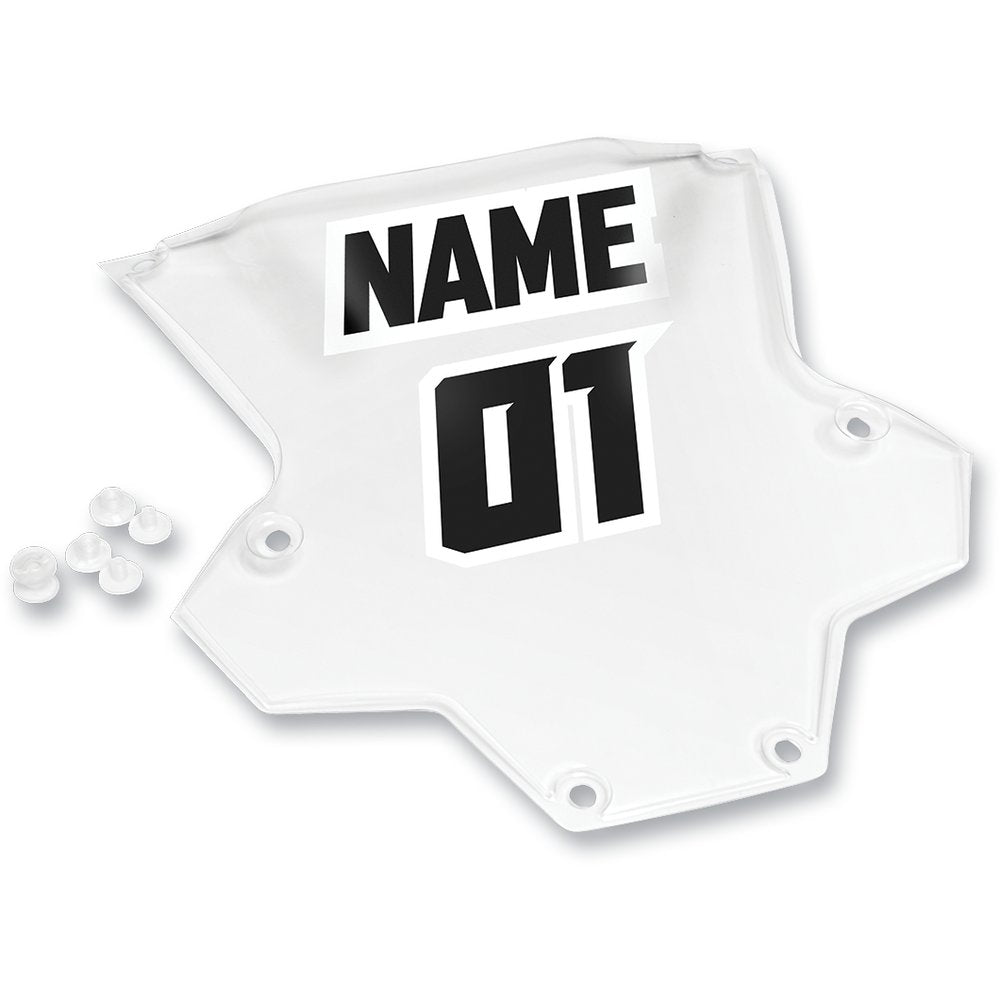Thor Sentinel XP-GP Number Plate - Clear 2701-0680