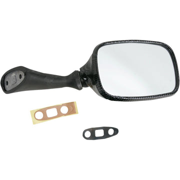 Emgo Mirror - Side View - Carbon Fiber - Rectangle - Right - Suzuki 20-78221