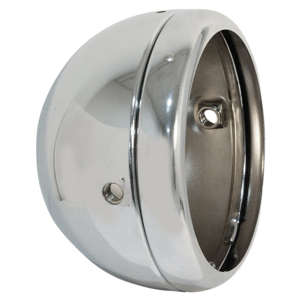 Emgo 5 3/4" Lucas Style Headlight Shell - Chrome 66-65073