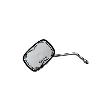 Emgo Mirror - Die-Cast - Kawasaki Scrolled - Side View - Rectangle - M10 x 1.25 - Chrome - Left/Right 20-21740