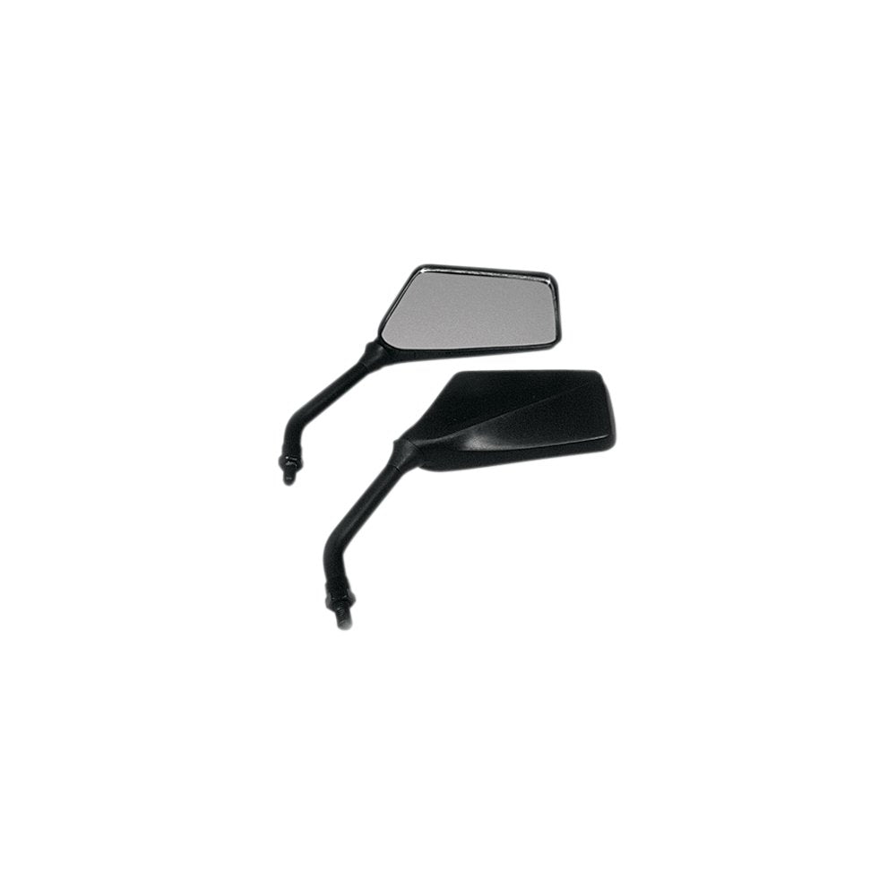 Emgo Mirror - Trimline - Side View - Rectangle - M10 x 1.25 (Left Hand) - Black 20-97120