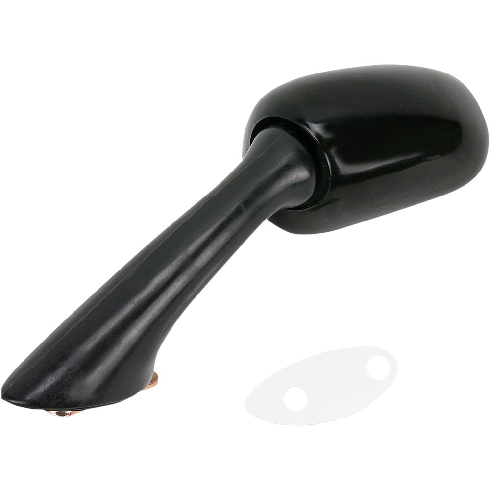 Emgo Mirror - Side View - Oval - Black - Left 20-87042