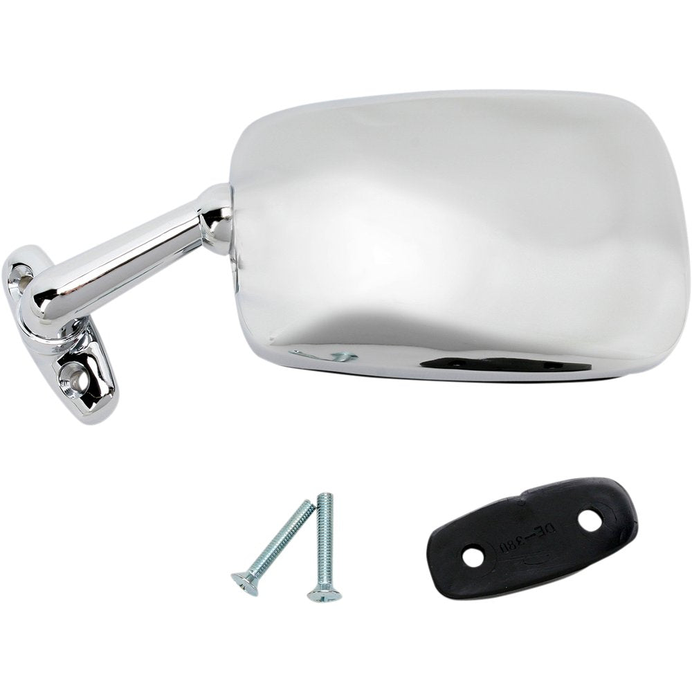 Emgo Mirror - Side View - Rectangle - Chrome - Left 20-87002