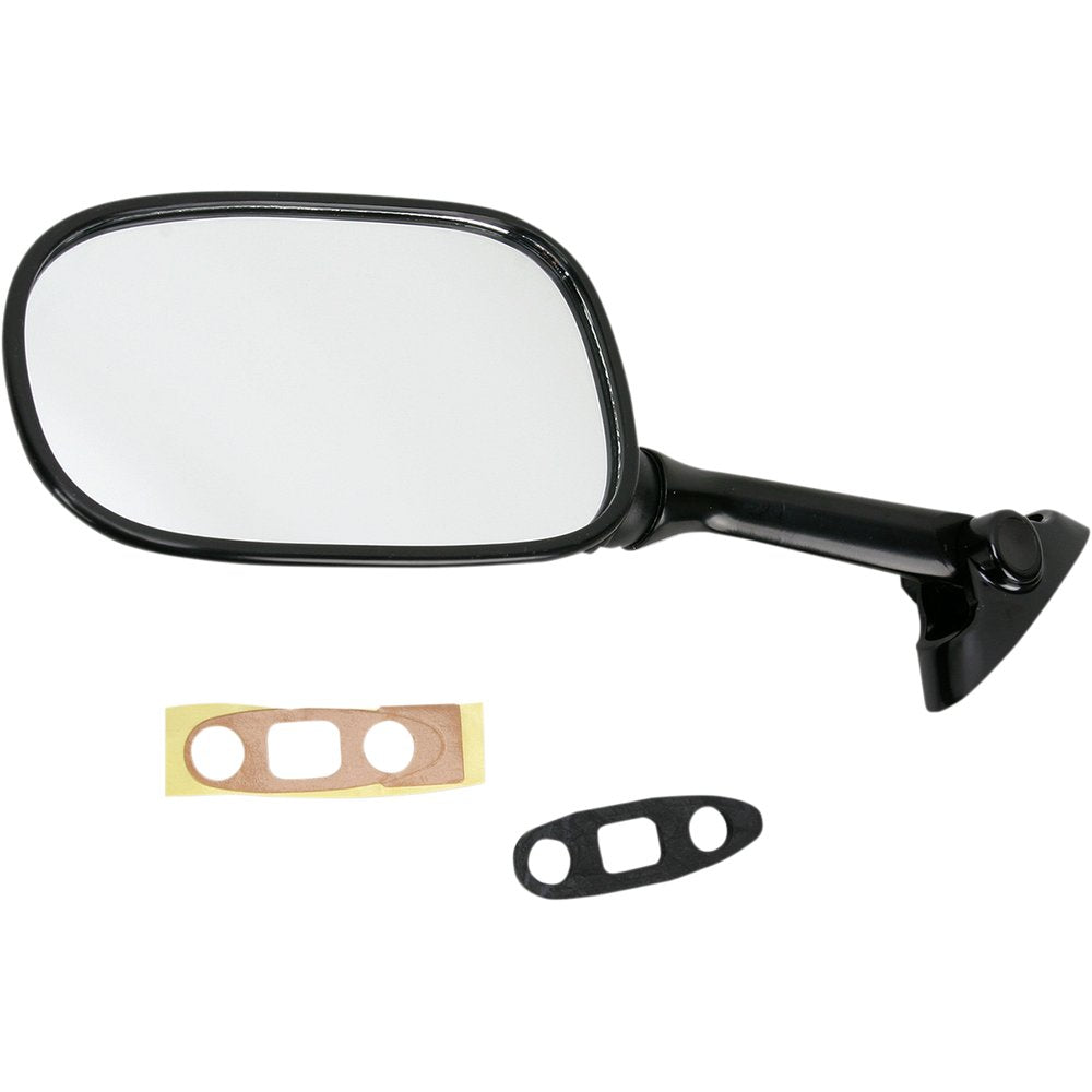 Emgo Mirror - Side View - Oval - Black - Left 20-69722