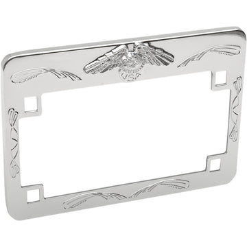 Emgo Eagle License Plate Frame - Chrome 86-42630
