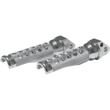 Emgo Footpegs - Slash-Cut - Silver 50-11321A