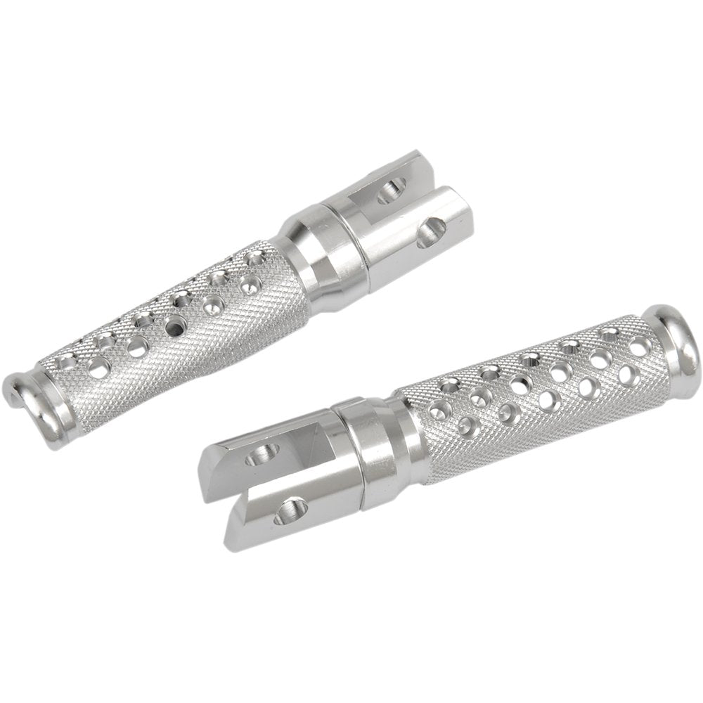 Emgo Footpegs - Slash-Cut - Silver 50-11211A