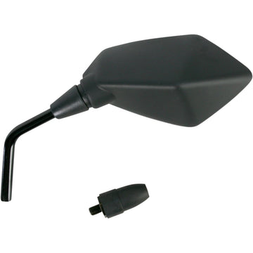 Emgo Mirror - Side View - Polygon - Black - Left 20-49202