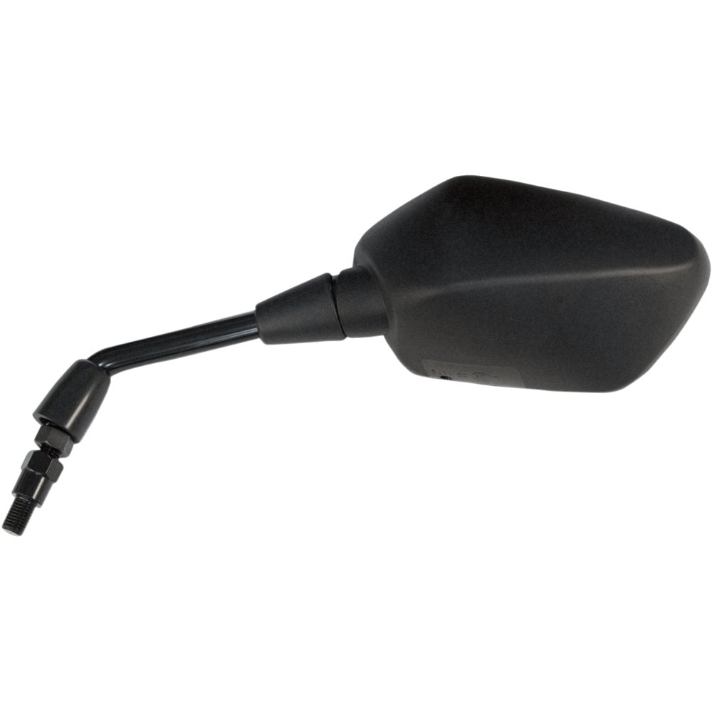 Emgo Mirror - Side View - Polygon - Black - Left 20-35282