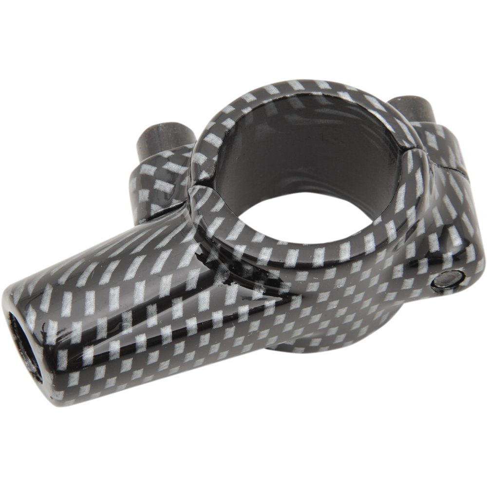Emgo Mirror Mount - 7/8" - Carbon Fiber - Left 20-28122