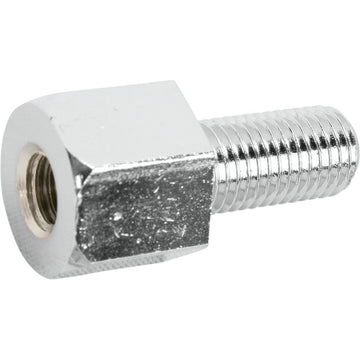 Emgo Adapter - Mirror - Universal - M8 x 1.25 Male | M10 x 1.25 Female - Chrome 20-28109