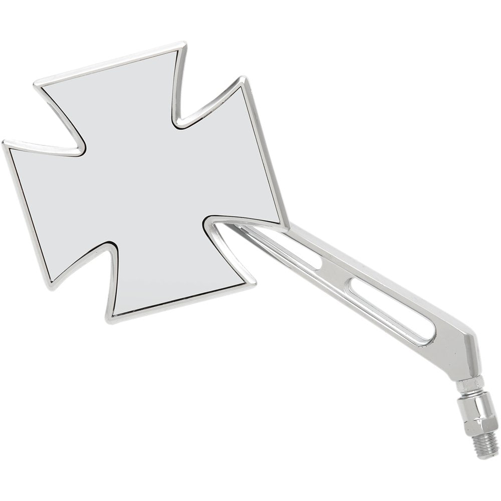 Emgo Mirror - Maltese - Side View - Cross - Chrome - Left - Universal 20-34864A