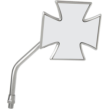 Emgo Mirror - Maltese - Side View - Cross - Chrome - Right - For Yamaha Models 20-34841A