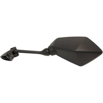 Emgo Mirror - Side View - Polygon - Black - Left 20-43102