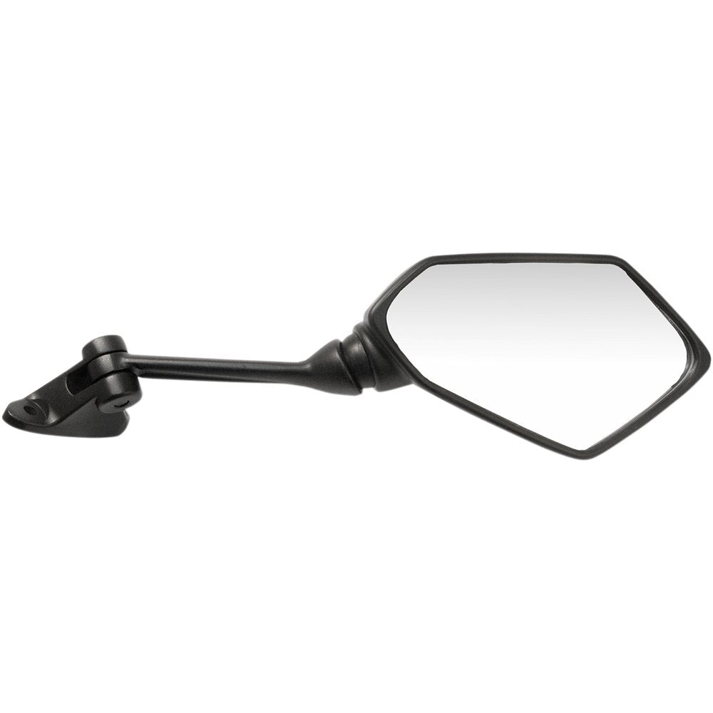 Emgo Mirror - Side View - Polygon - Black - Right 20-43101