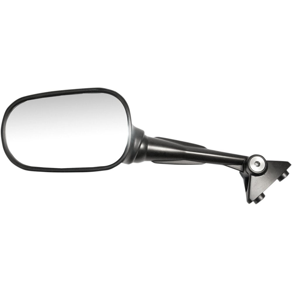 Emgo Mirror - Side View - Oval - Black - Left 20-24722