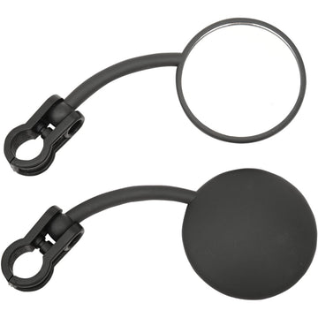 Emgo Mirrors - EnDuro - Side View - Round - Black - Pair 20-64586