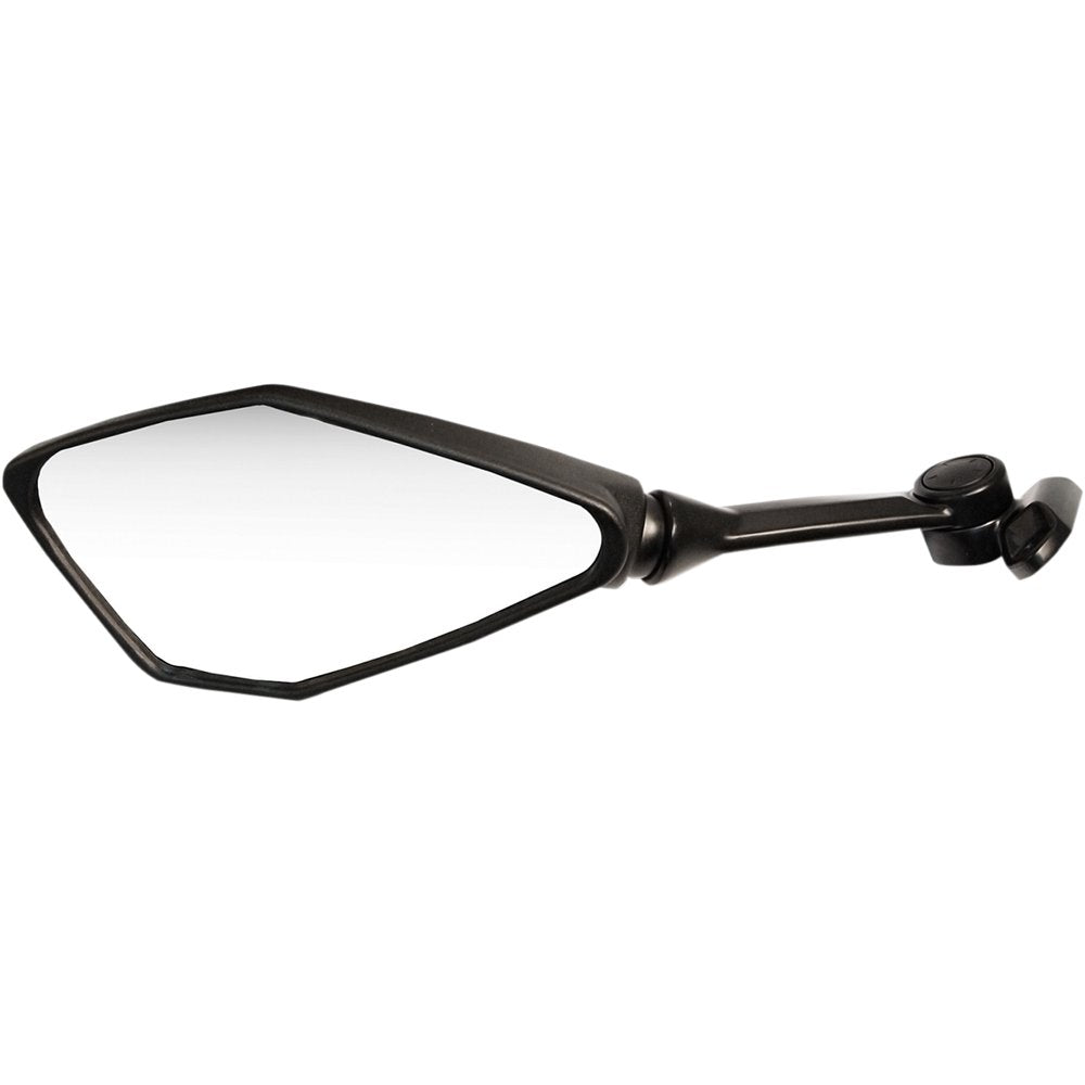 Emgo Mirror - Side View - Polygon - Black - Left 20-49252