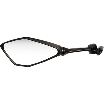 Emgo Mirror - Side View - Polygon - Black - Left 20-49252