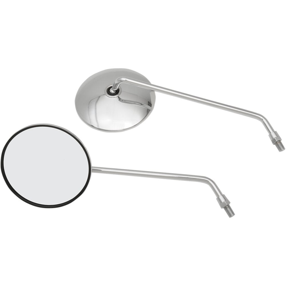 Emgo Mirrors - Classic - Universal - Side View - Round - Chrome - Left/Right - Pair 20-37414