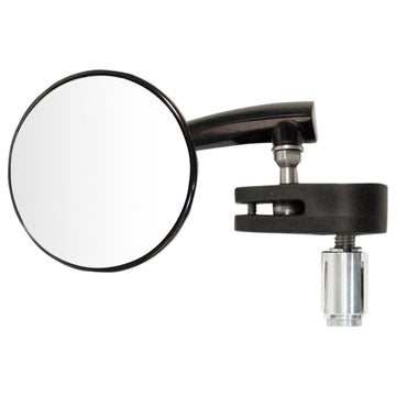 Emgo Mirror - Side View - Round - Black - Left 20-34042