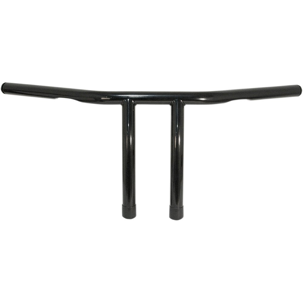 Emgo 1" T-Bar Handlebar - 8" - Dimpled - Black 07-93422B