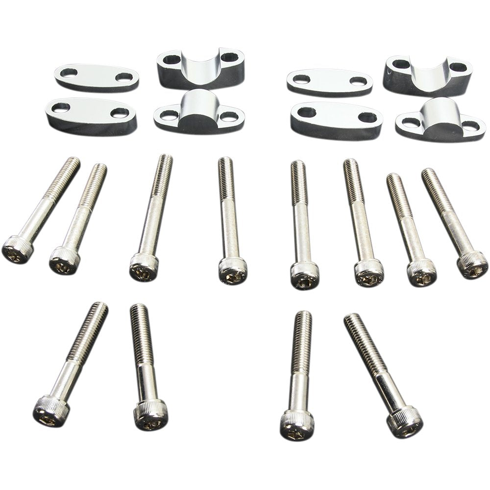 Emgo Aluminum Handlebar Riser Kit - 7/8" - Aluminum 23-09370