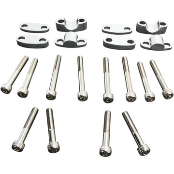 Emgo Aluminum Handlebar Riser Kit - 7/8" - Aluminum 23-09370