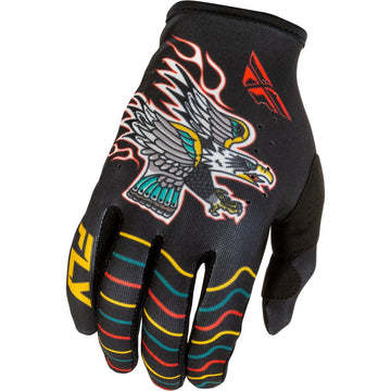 Youth Lite Americana Gloves Black/Red/Gold Ys