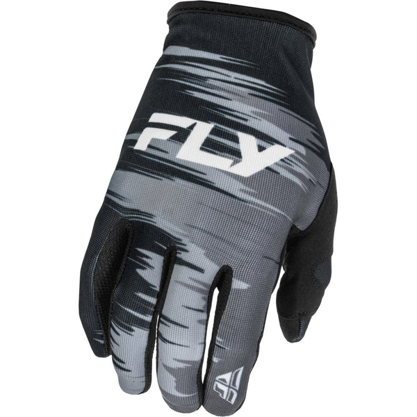 Girl's Lite Gloves Black/Grey/White Yl