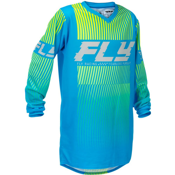 Youth F 16 Jersey Blue/Hi Vis Yl