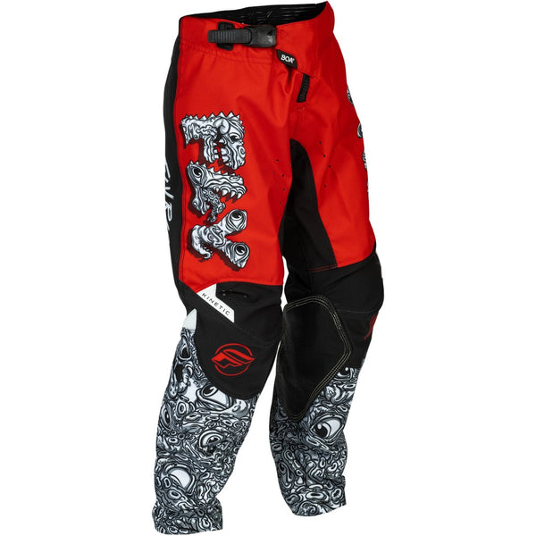 Youth Kinetic Mutant Pants Red/White/Black Sz 18