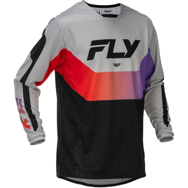 Kinetic Jersey Grey/Red/Purple/Black Xl