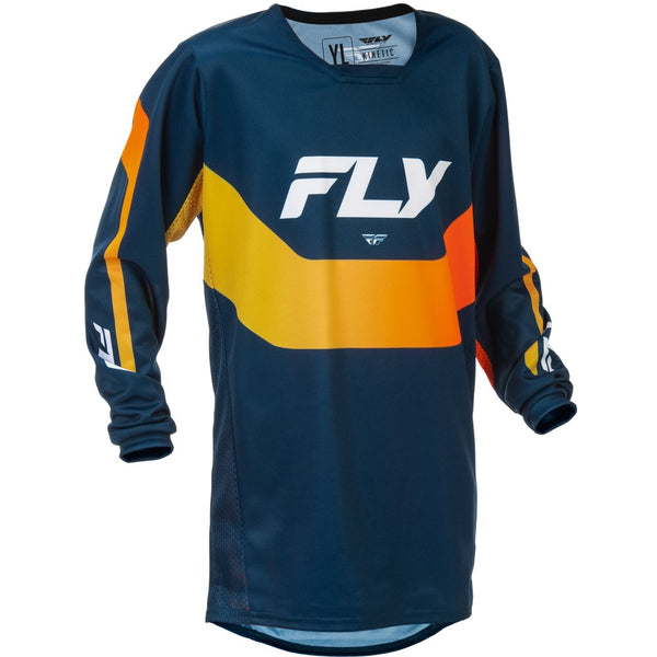 Youth Kinetic Jersey Navy/Orange Yxl
