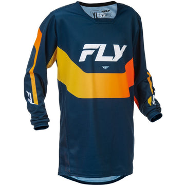 Youth Kinetic Jersey Navy/Orange Yl