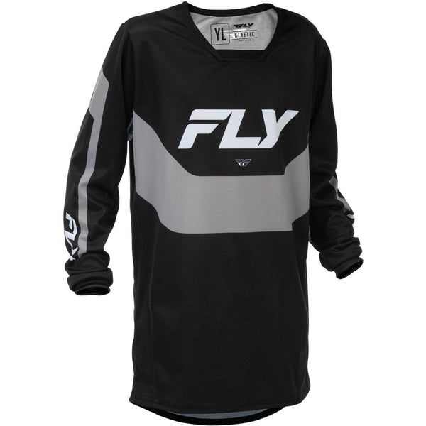 Youth Kinetic Jersey Black/Grey Yxl